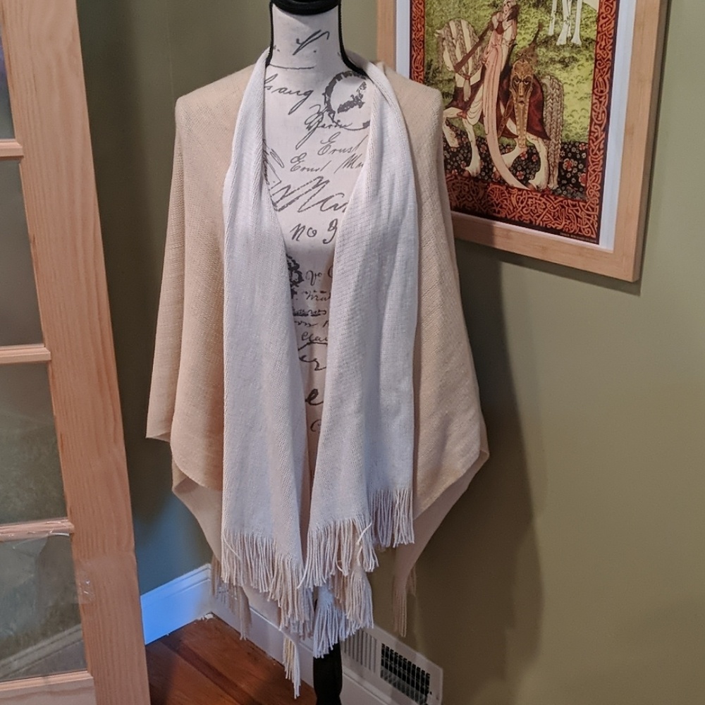 Shawl Wrap Two Color Reversible